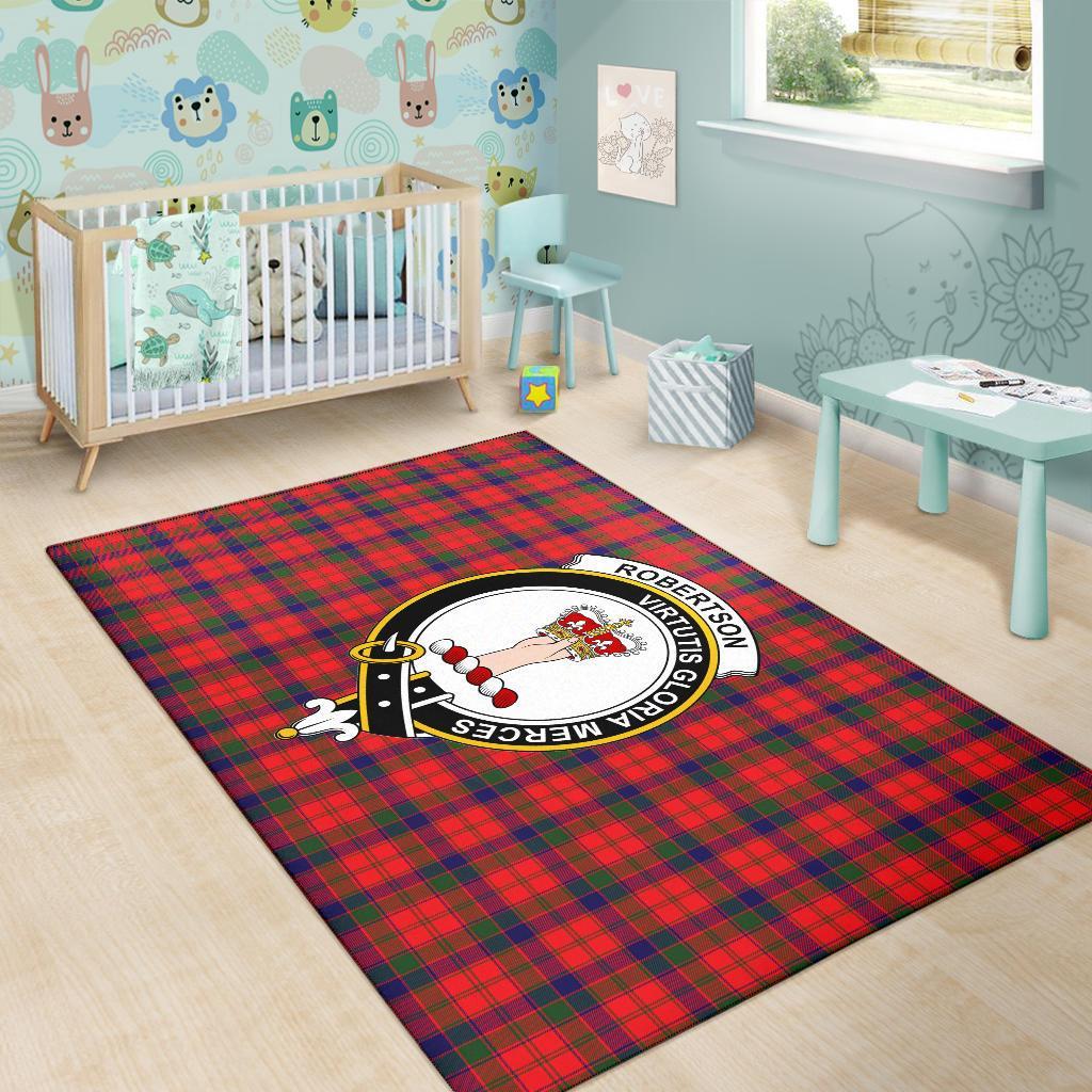 Robertson (Clan Donnachaidh) Tartan Crest Area Rug
