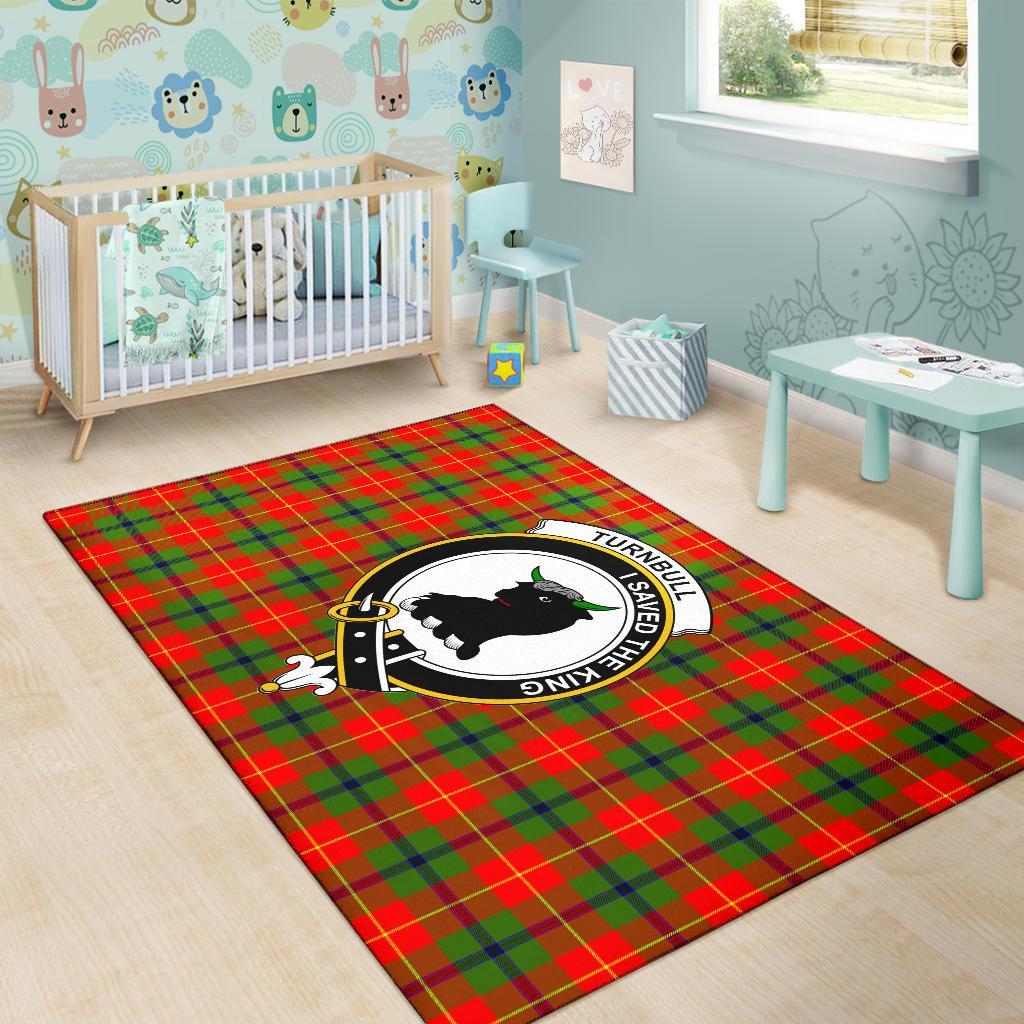Turnbull Tartan Crest Area Rug