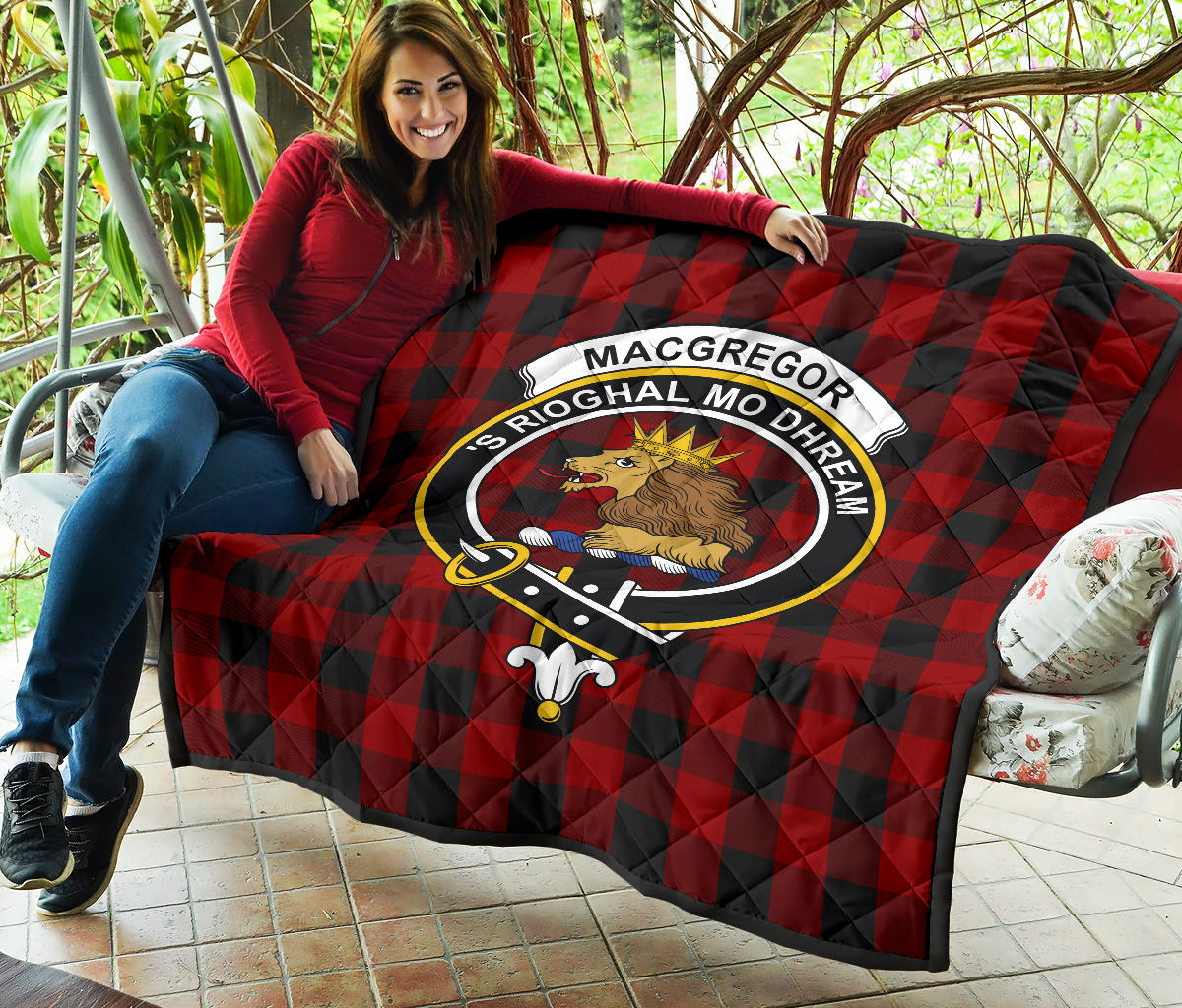 Rob Roy Macgregor Tartan Crest Quilt - SP