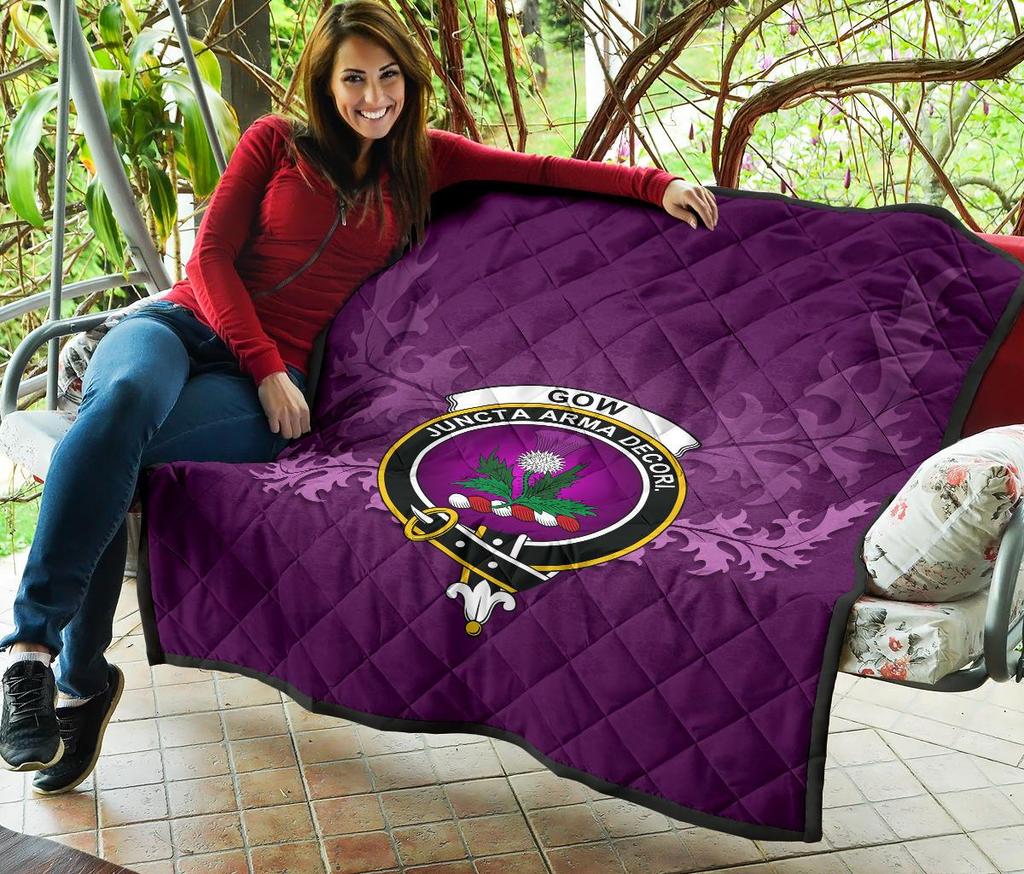 Gow Modern Tartan Crest Quilt