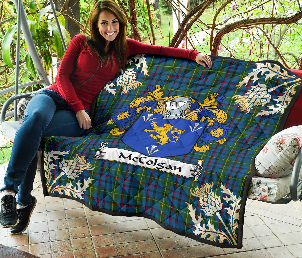 McColgan Tartan Crest Quilt -