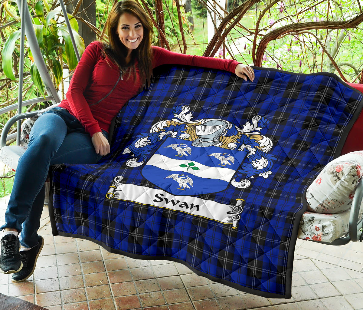 Swan Family Tartan Crest Quilt - SP
