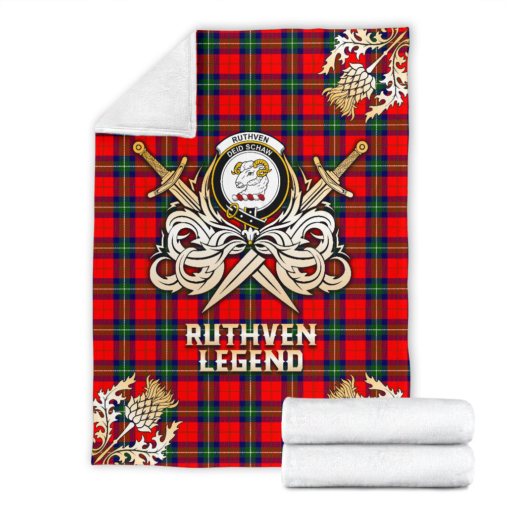 Ruthven Modern Gold Courage Symbol Blanket - SP