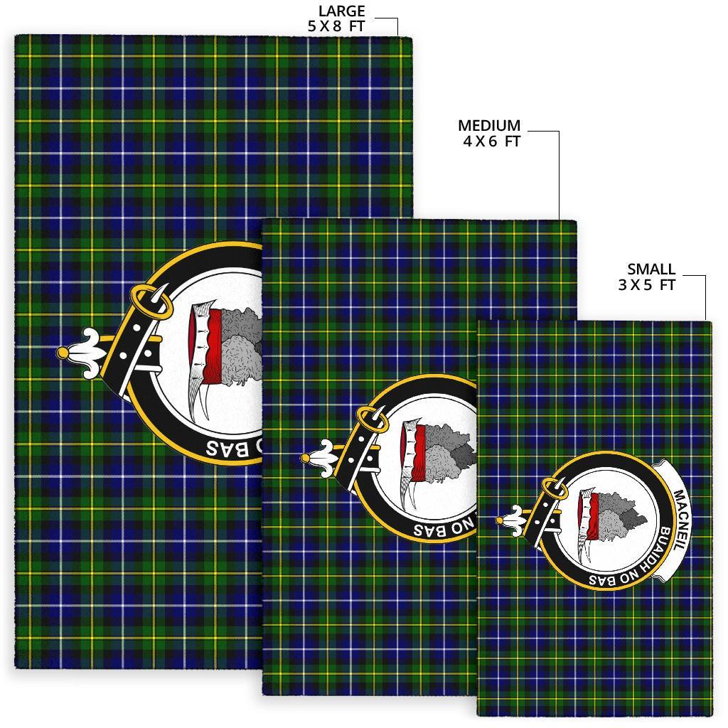 Macneill Of Barra Tartan Crest Area Rug