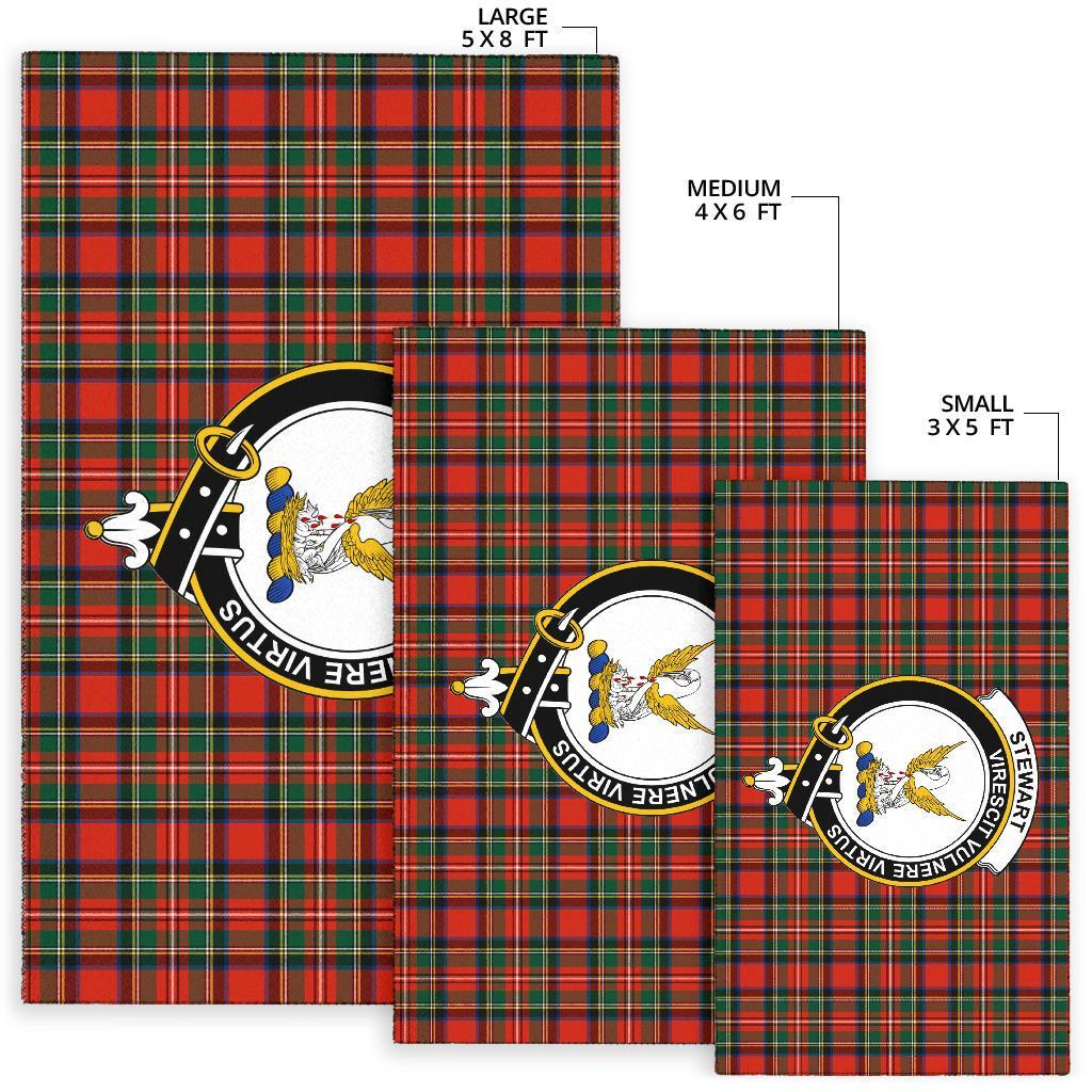 Stewart (High Stewards) Tartan Crest Area Rug