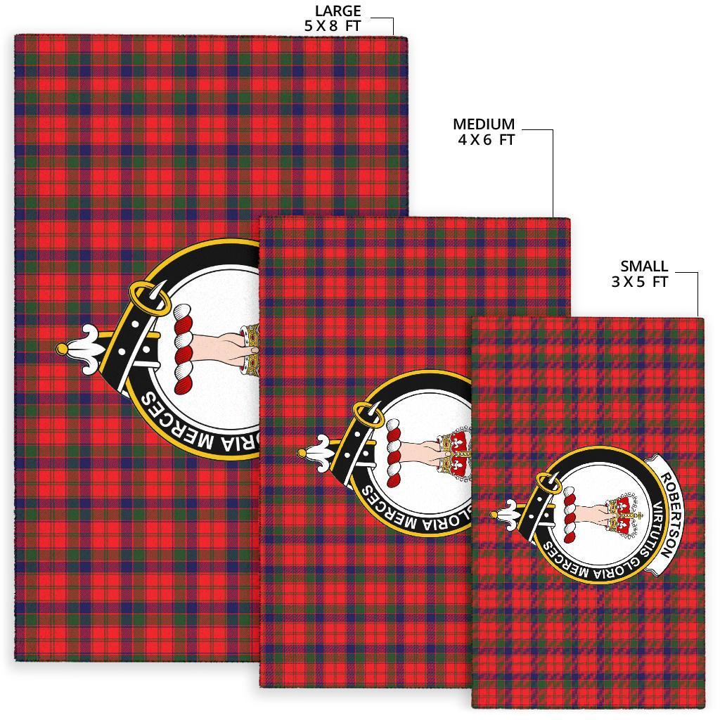 Robertson (Clan Donnachaidh) Tartan Crest Area Rug