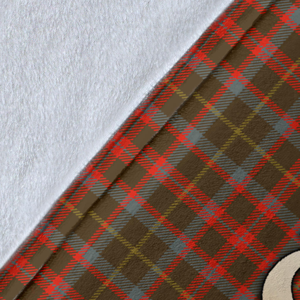 MacKintosh Hunting Weathered Tartan Gold Courage Symbol Blanket - SP