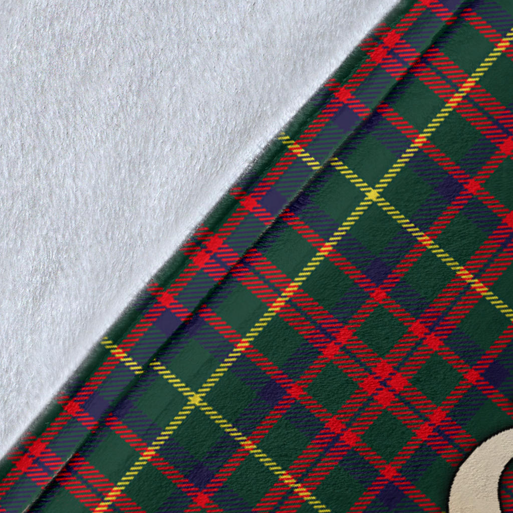 MacKintosh Hunting Modern Tartan Gold Courage Symbol Blanket - SP