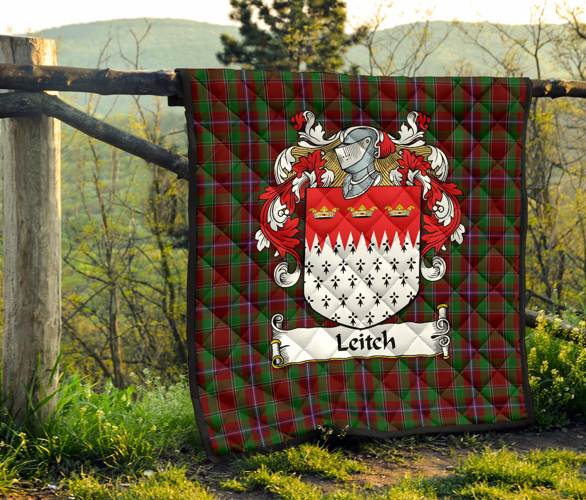 Leitch Crest Tartan Quilt - SP