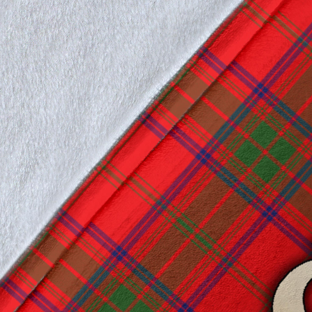 Ross Modern Tartan Gold Courage Symbol Blanket - SP