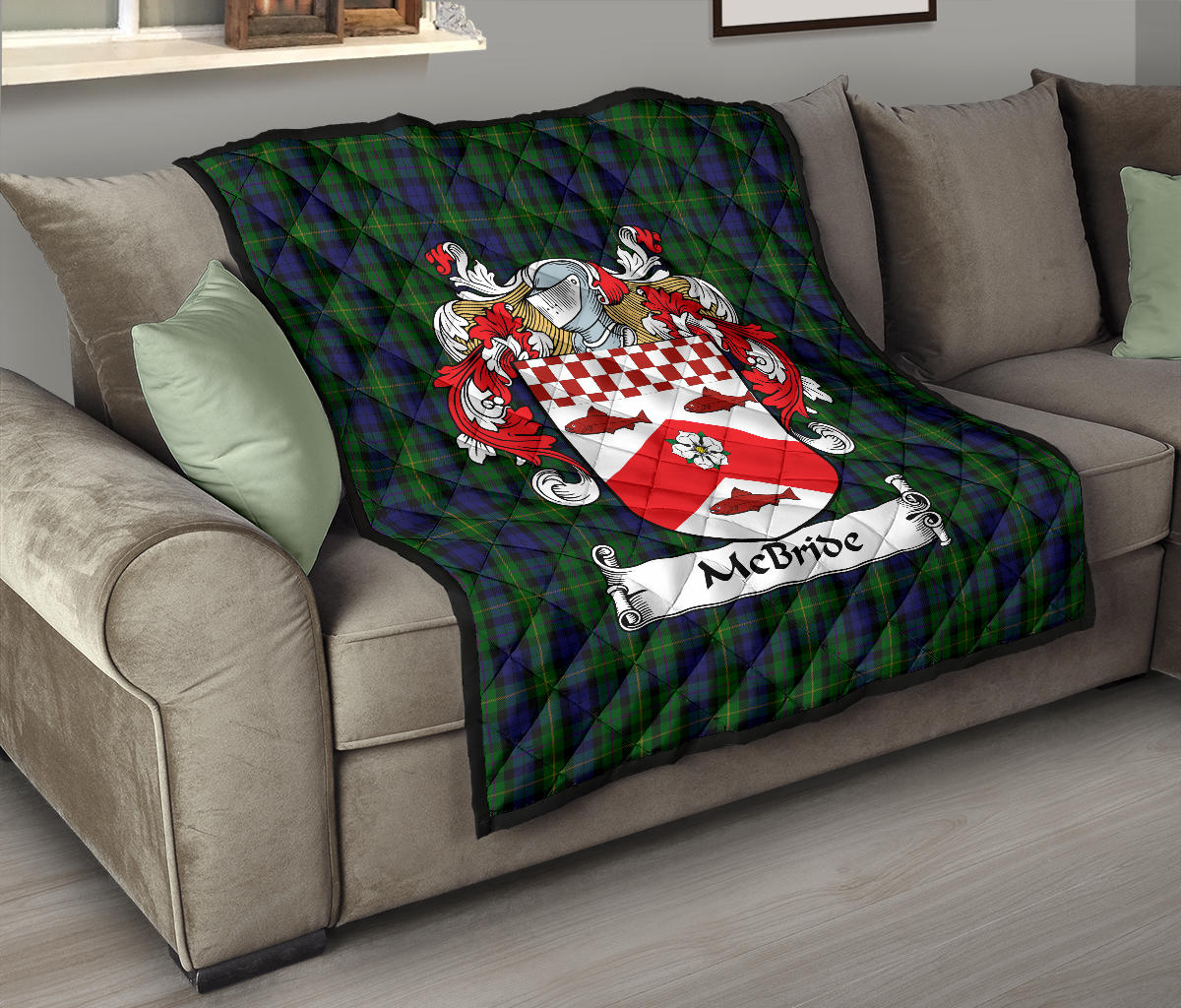 McBride Tartan Crest Quilt - SP