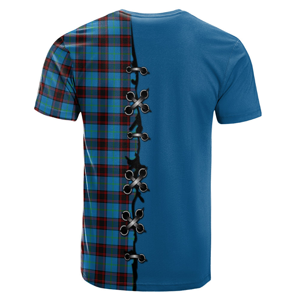 Home Ancient Tartan T-shirt - Lion Rampant And Celtic Thistle Style