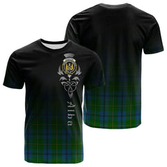 Johnston Tartan Crest T-shirt - Alba Celtic Style