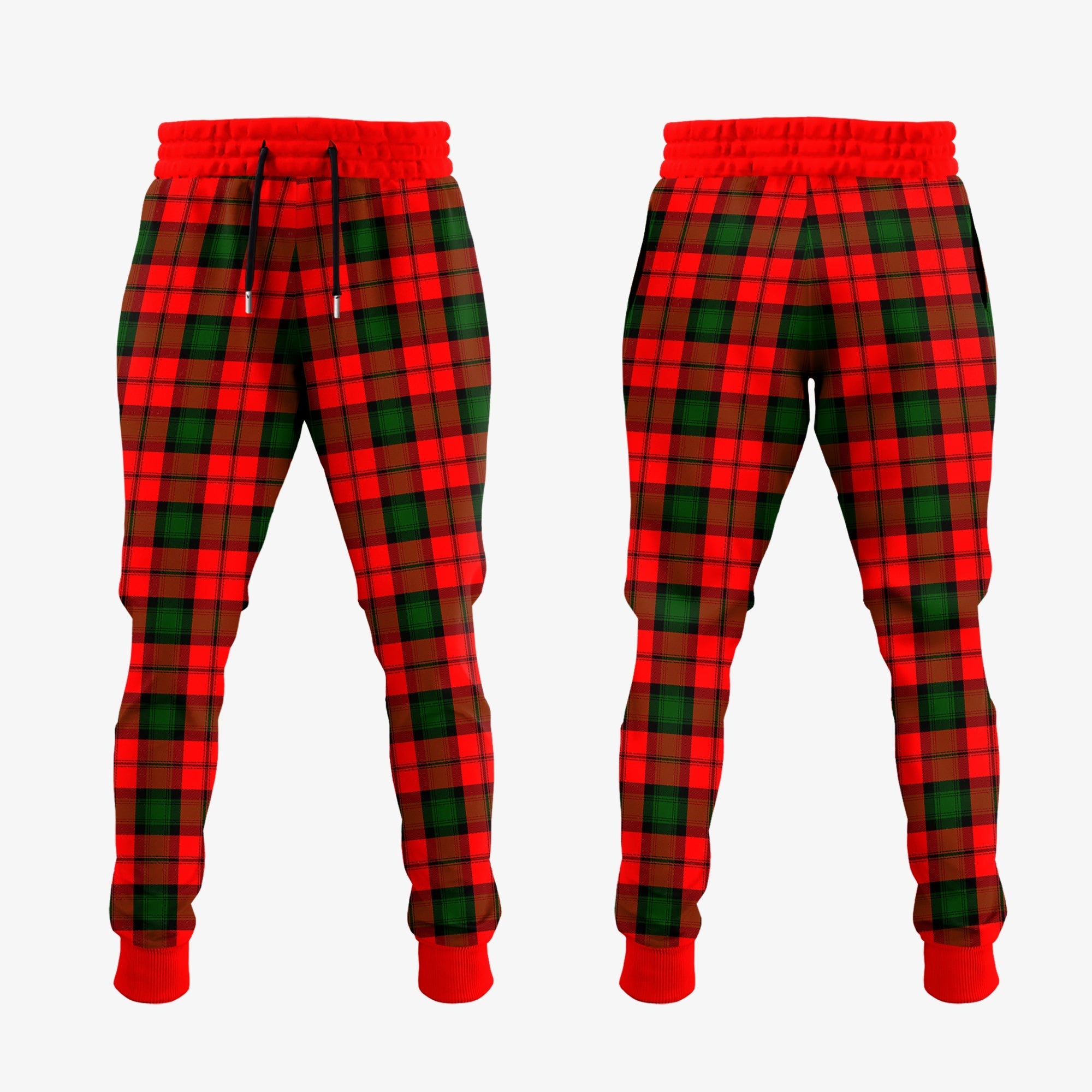 Kerr Modern Tartan Crest Jogger Sweatpants
