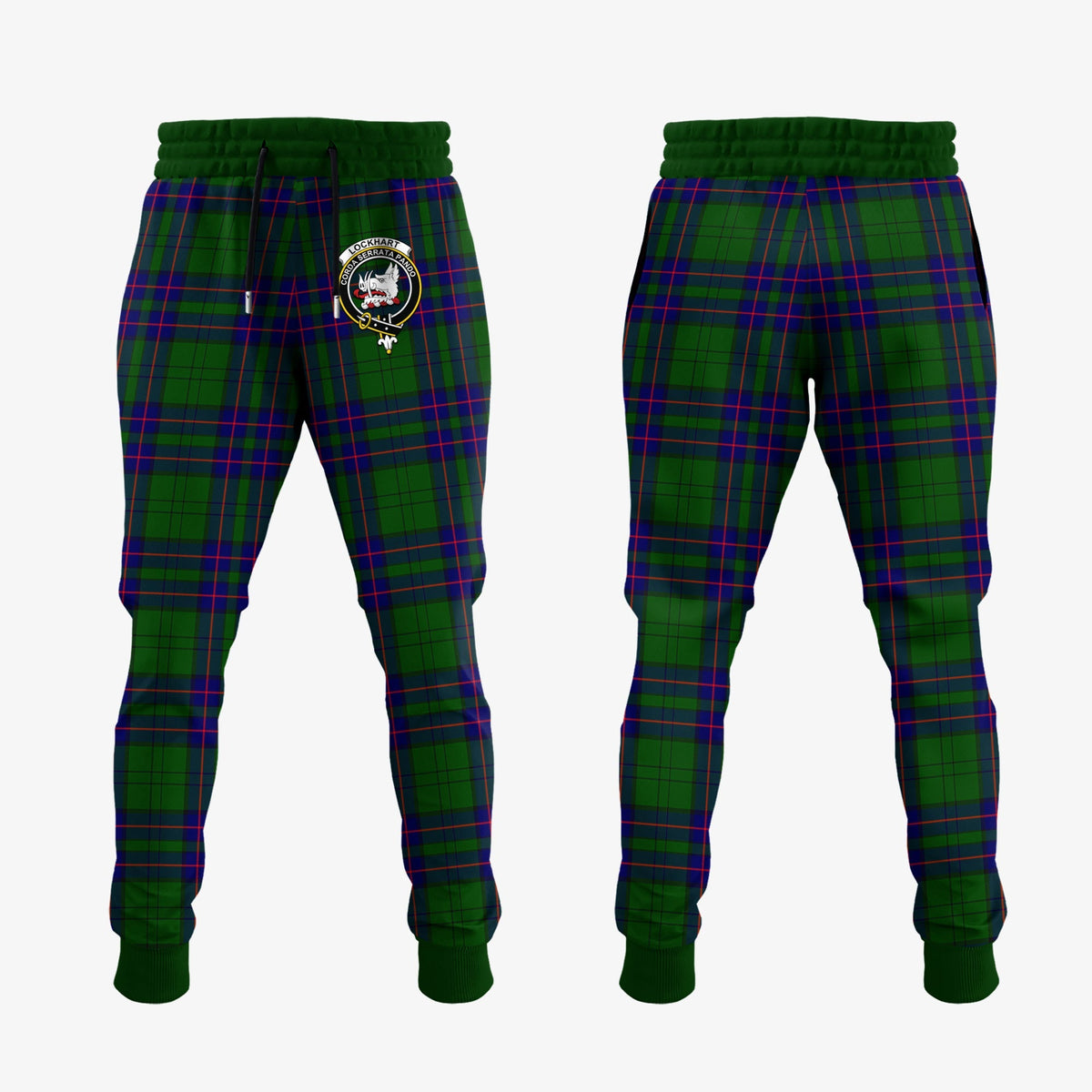 Lockhart Modern Tartan Crest Jogger Sweatpants