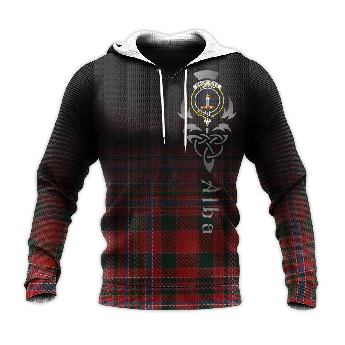 MacAlister Tartan Hoodie - Alba Celtic Style