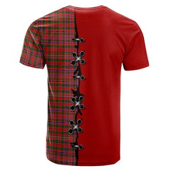 MacAlister Modern Tartan T-shirt - Lion Rampant And Celtic Thistle Style