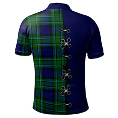 MacCallum Modern Tartan Polo Shirt - Lion Rampant And Celtic Thistle Style