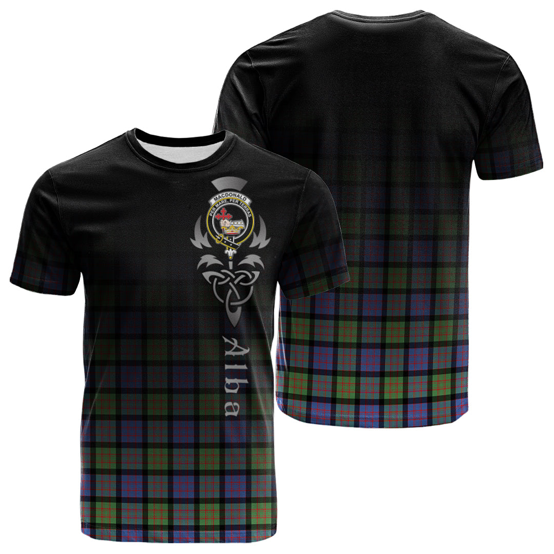 MacDonald Ancient Tartan Crest T-shirt - Alba Celtic Style