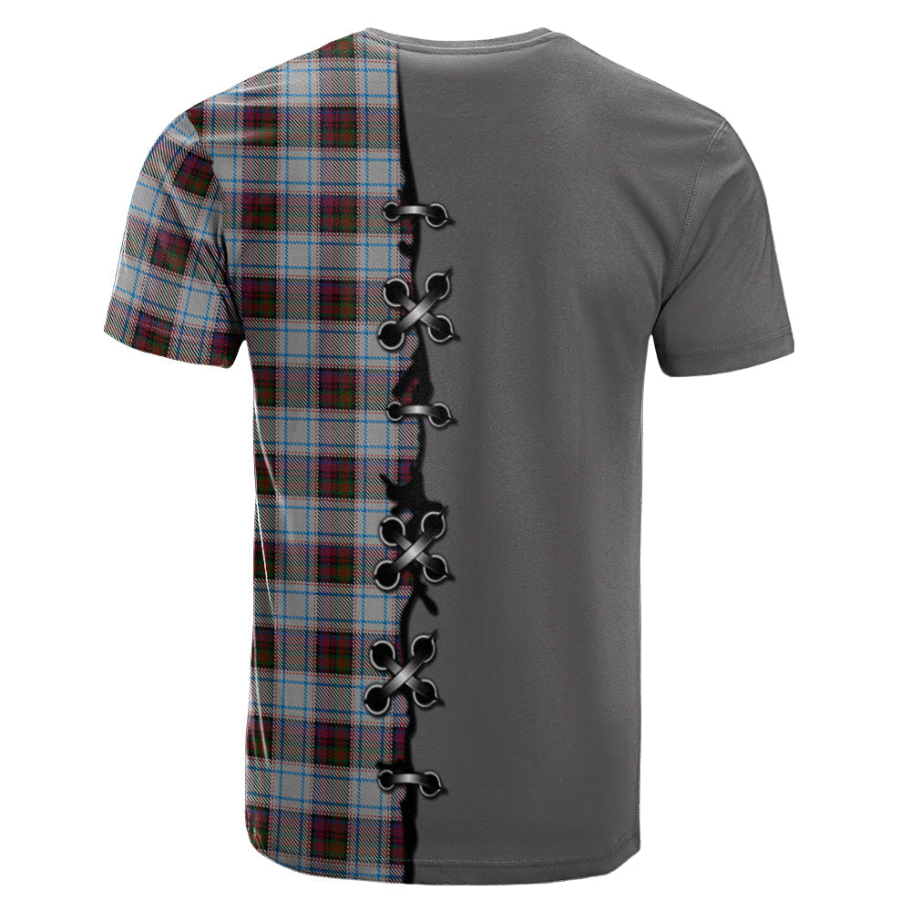 MacDonald Dress Ancient Tartan T-shirt - Lion Rampant And Celtic Thistle Style