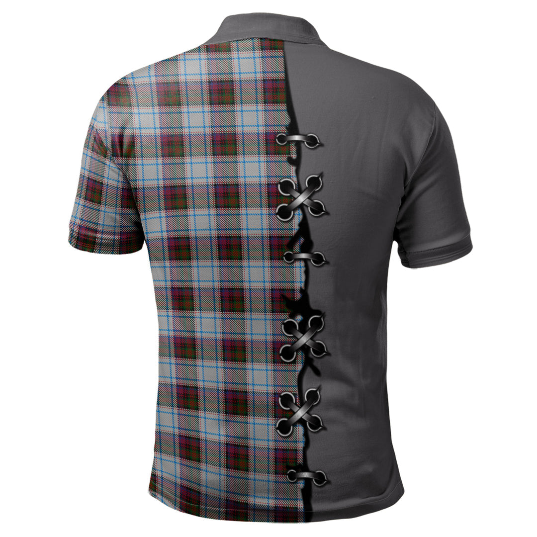 MacDonald Dress Ancient Tartan Polo Shirt - Lion Rampant And Celtic Thistle Style