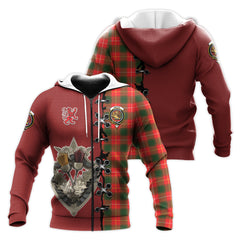 MacFie Modern Tartan Hoodie - Lion Rampant And Celtic Thistle Style