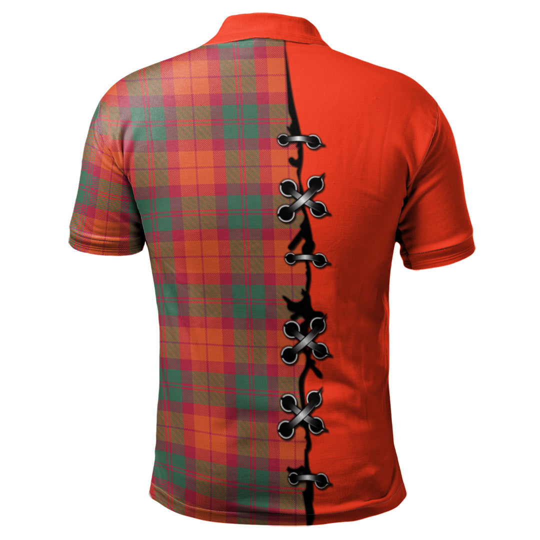 MacNab Ancient Tartan Polo Shirt - Lion Rampant And Celtic Thistle Style