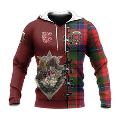MacNicol of Scorrybreac Tartan Hoodie - Lion Rampant And Celtic Thistle Style