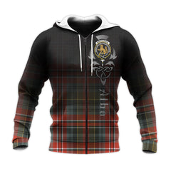 MacPherson Weathered Tartan Hoodie - Alba Celtic Style