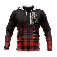 MacQueen Modern Tartan Hoodie - Alba Celtic Style