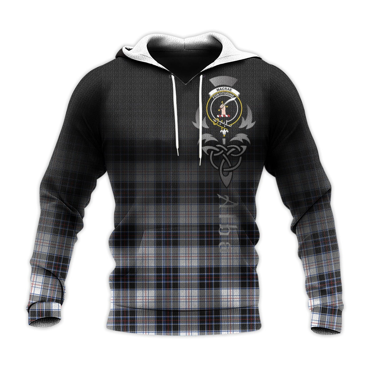 MacRae Dress Modern Tartan Hoodie - Alba Celtic Style