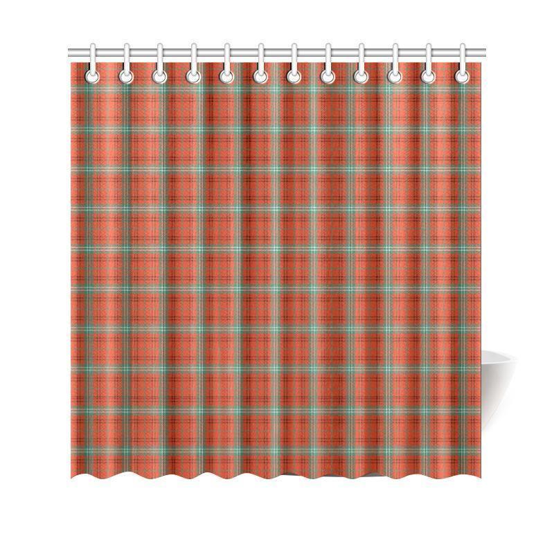 Morrison Red Ancient Tartan Shower Curtain