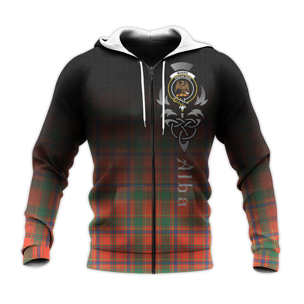 Munro Ancient Tartan Hoodie - Alba Celtic Style