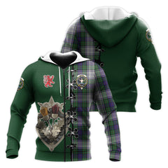 Murray of Atholl Dress Tartan Hoodie - Lion Rampant And Celtic Thistle Style