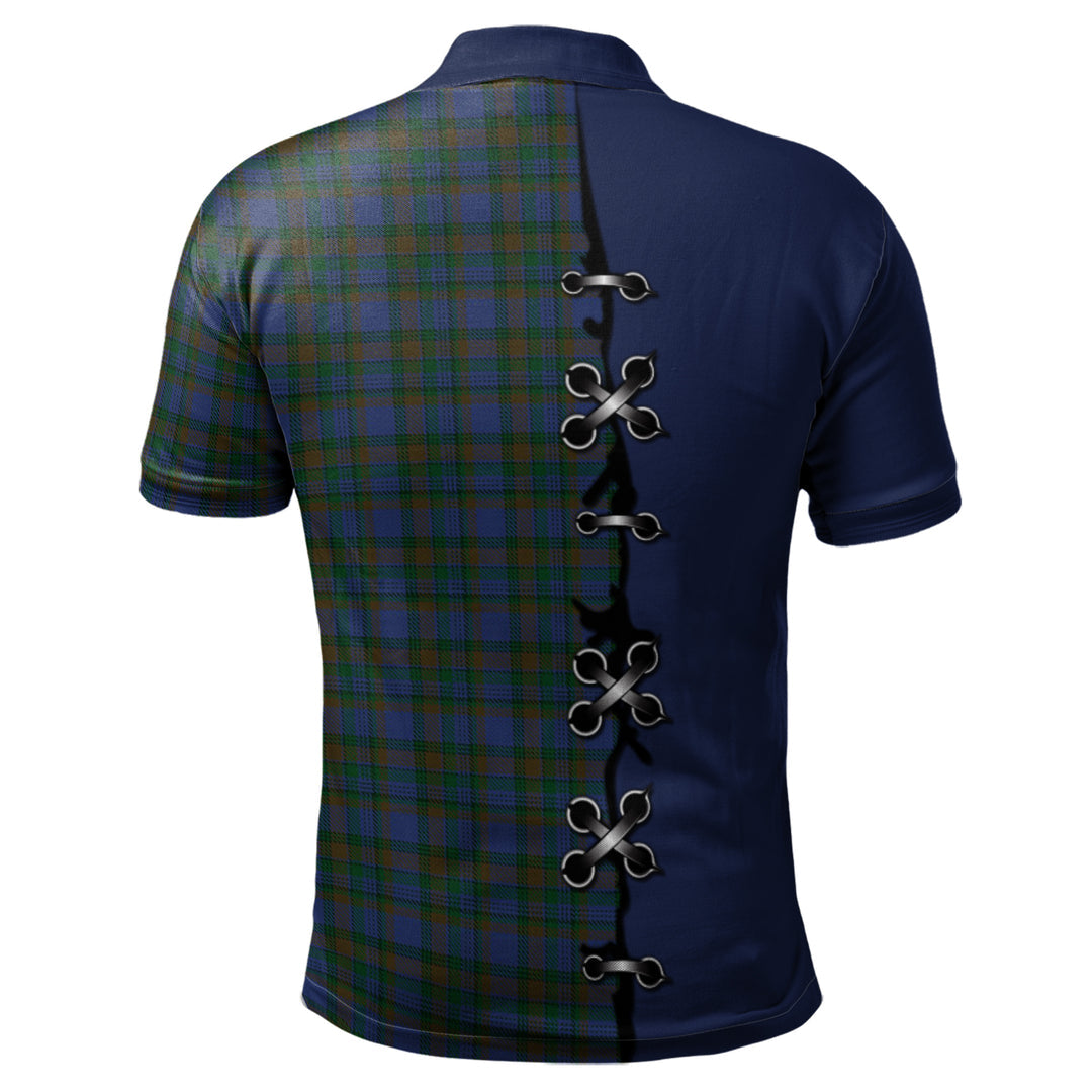 Nova Scotia District Tartan Polo Shirt - Lion Rampant And Celtic Thistle Style