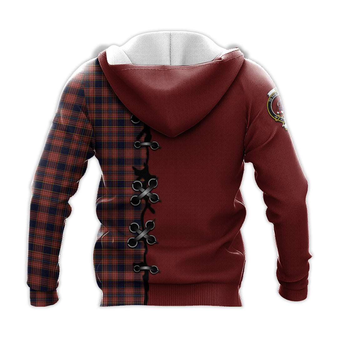 Ogilvie (Ogilvy) Tartan Hoodie - Lion Rampant And Celtic Thistle Style