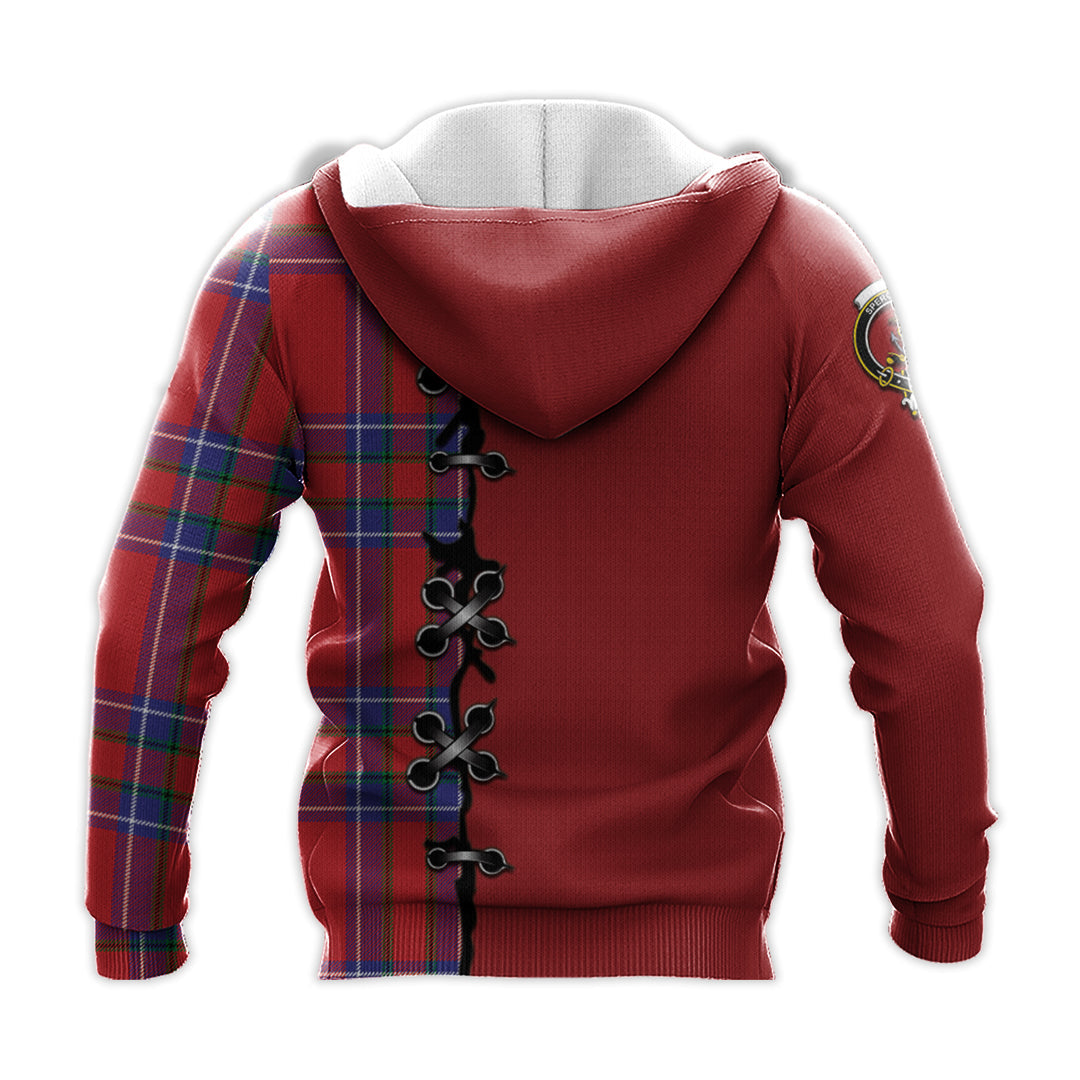 Rait Tartan Hoodie - Lion Rampant And Celtic Thistle Style