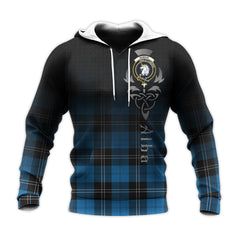 Ramsay Blue Ancient Tartan Hoodie - Alba Celtic Style