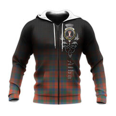 Robertson Ancient Tartan Hoodie - Alba Celtic Style