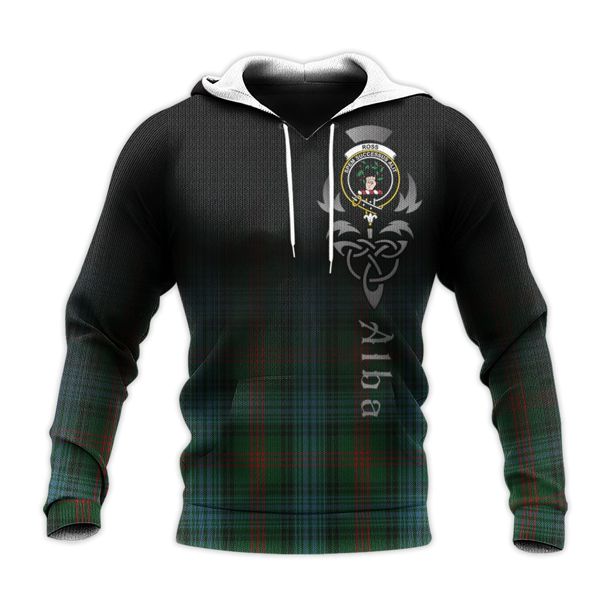 Ross Hunting Tartan Hoodie - Alba Celtic Style