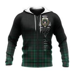 Ross Hunting Modern Tartan Hoodie - Alba Celtic Style