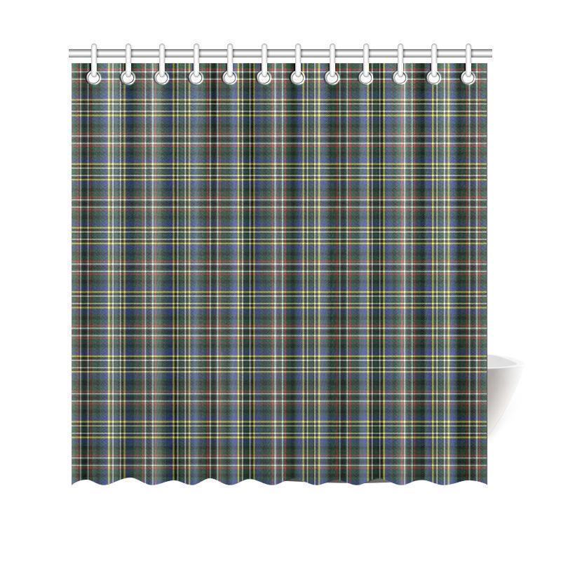 Scott Green Modern Tartan Shower Curtain
