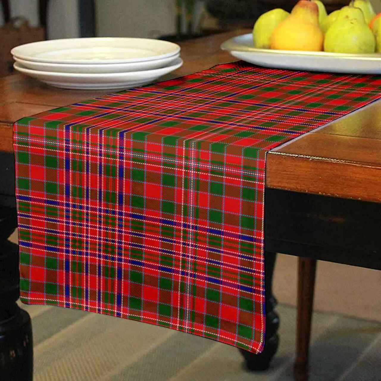 MacAlister Modern Tartan Table Runner - Cotton table runner