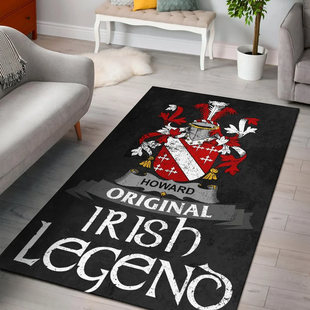 Howard Coat of Arms Area Rug - Irish Legend Style